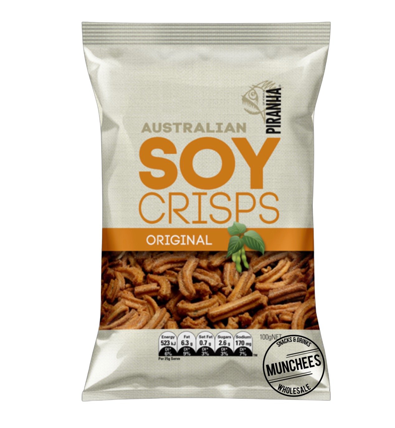 Piranha Soy Crisps Original