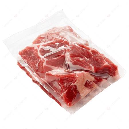 Packaging Of Frozen Red Meat Ham